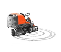  Husqvarna RC 318T, Gyűjtős Rider, fűnyíró traktor, RC 112cm vágóasztallal